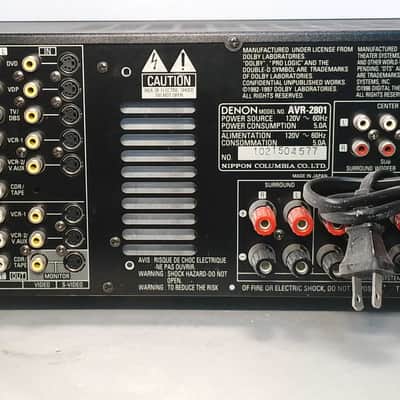 Denon AVR-2801 AV Surround Receiver HiFi Home Theater Dolby DTS 5.1 Audio image 3