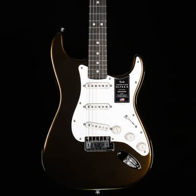 Fender American Ultra II Stratocaster Ebony Fingerboard Texas Tea (485) image 3