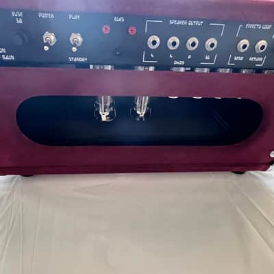 Amplified Nation Ampliphonix & Gain Maroon Suede Cane Front 50-watt MINT! image 5