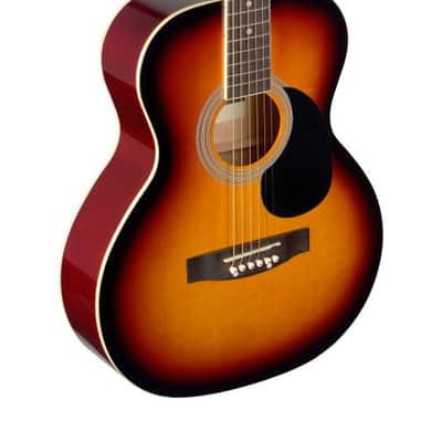 Stagg 4/4 Auditorium Acoustic Guitar - Sunburst - SA20A SNB image 1
