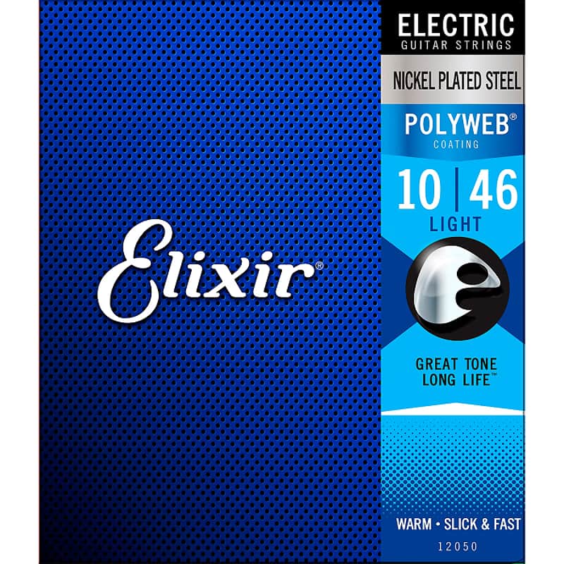 Elixir 12050 Nickel Plated Steel Electric Guitar Strings with POLYWEB. Light 10-46 image 1