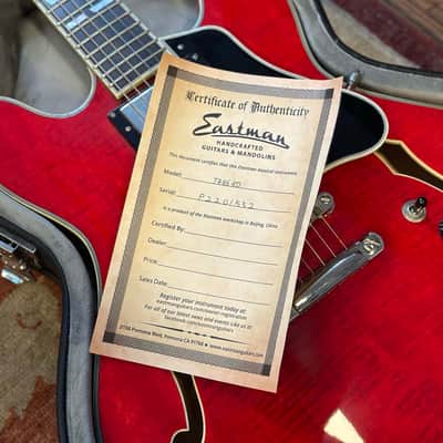 Eastman T486-RD Semi-Hollow Electric w/OHSC image 10