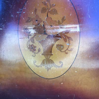 Old Kraftsman F hole acoustic archtop guitar 1930s Sunburst image 3