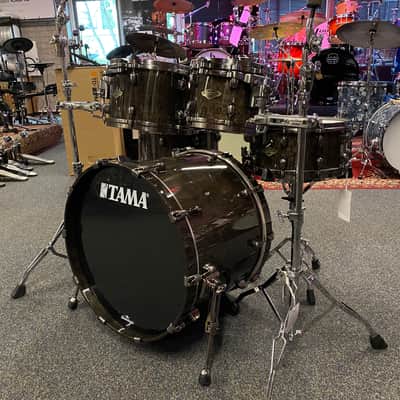 Tama Starclassic Walnut/Birch Limited Kit 2022 Gloss Charcoal Tamo Ash 5 piece drum set image 4
