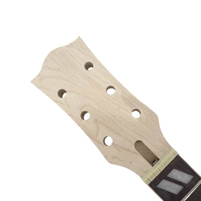 24.75" Electric Guitar Neck Maple Rosewood 22 Frets Medium Jumbo C Shape Unfinished image 3