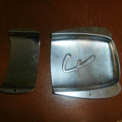 Vintage 1960's Fender Jazz Bass Pickup Cover and Bridge Cover! 1966, 1967, 1968 image 3