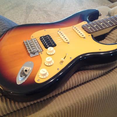 Squier by Fender Vintage Modified Stratocaster HSS w/ Custom Gold Anodized Aluminum Pickguard / Backplate image 1