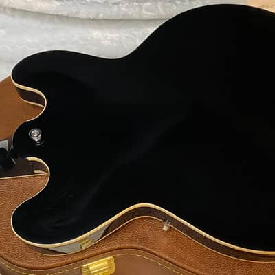 NEW ! Gibson ES-335 50s Semi-Hollowbody Electric Guitar - Ebony - Authorized Dealer - 8 lbs - G07034 image 8