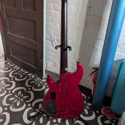 Yamaha BB734A-FRD 4-String with Active Electronics and SD Quarter Pounder 2024  - Fired Red image 4