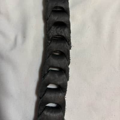 LM Glove LEATHER Weave links MANDOLIN Strap Black - FIRE SALE image 7