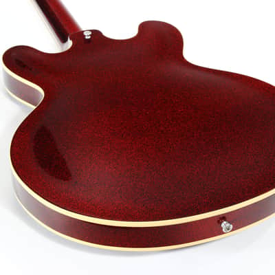 2008 Gibson Custom Shop 1963 ES-335 Red Sparkle -- MATCHING HEADSTOCK, Historic '63 Reissue, Block Inlays image 22