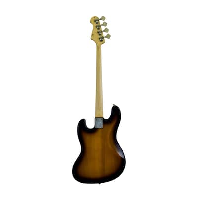 CNZ Audio JB Electric Bass Guitar - Vintage Sunburst Body & Maple Neck image 2