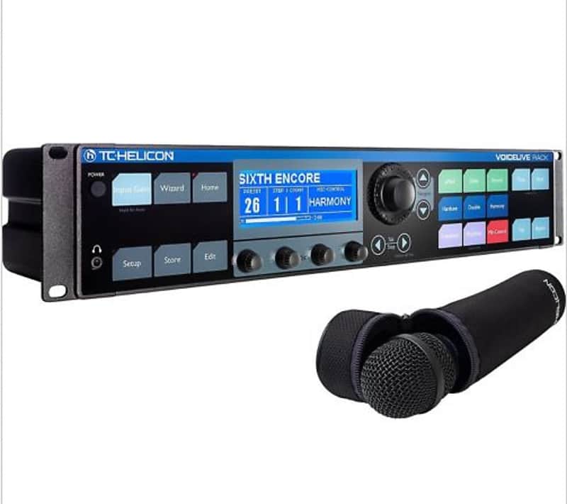 TC Helicon Voicelive Rack Vocal Effects Processor Mic Channel & MP75 Microphone image 1