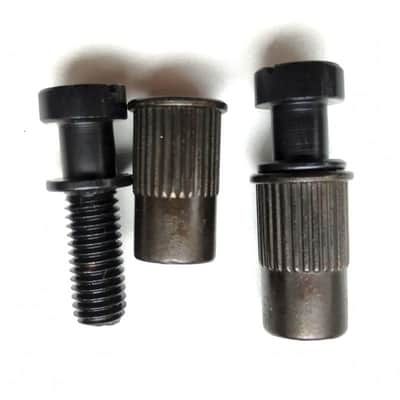 Black Metric post set, 2 screws + 2 Anchors, 12 mm diameter for stoptail tailpie image 3