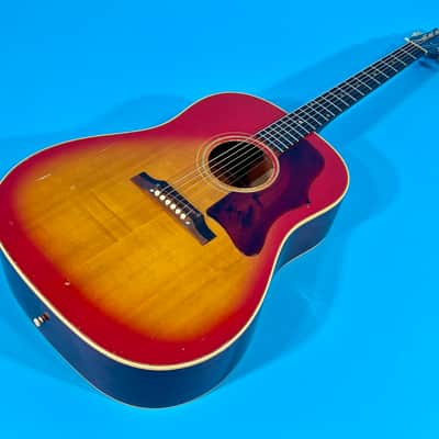 Gibson J-45 1966 - Cherry Sunburst image 5