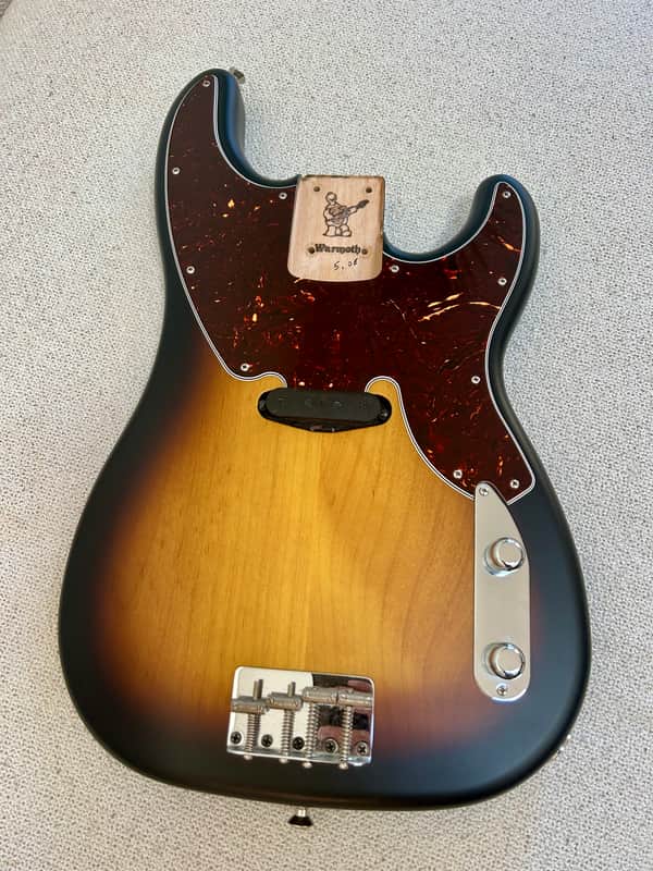*MINT* 2026 Warmoth 50s Precision Bass Body, Matte 2 Tone Burst image 1
