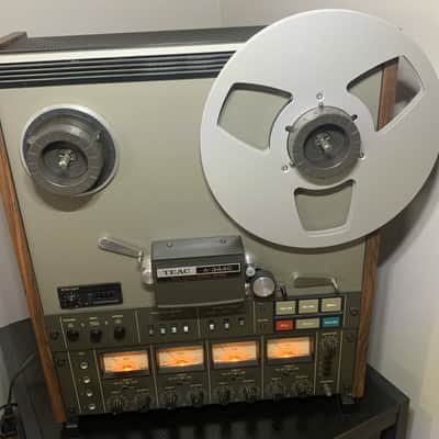TEAC A-3440 EARLY 1980s - woodgrain, silver, black image 2