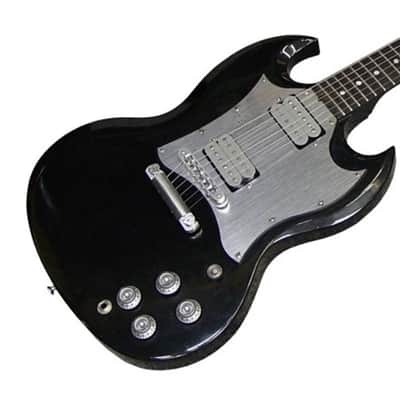 Gibson SG Standard Full Face Pickguard Brushed Silver/Black Finish SG Platinum image 7