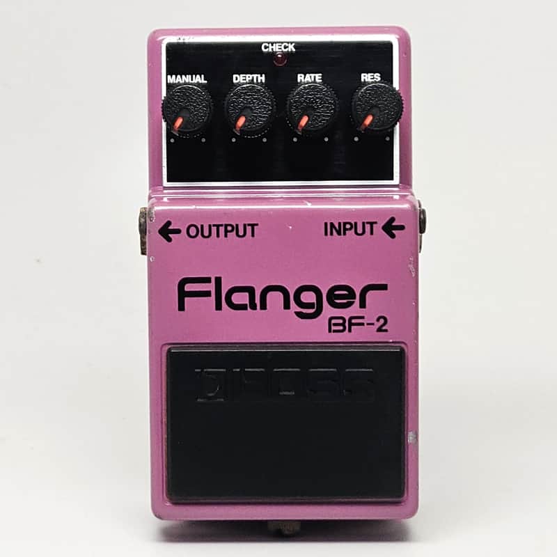 used Boss BF-2 Flanger Black Label with Silver Screw, Very Good Condition image 1