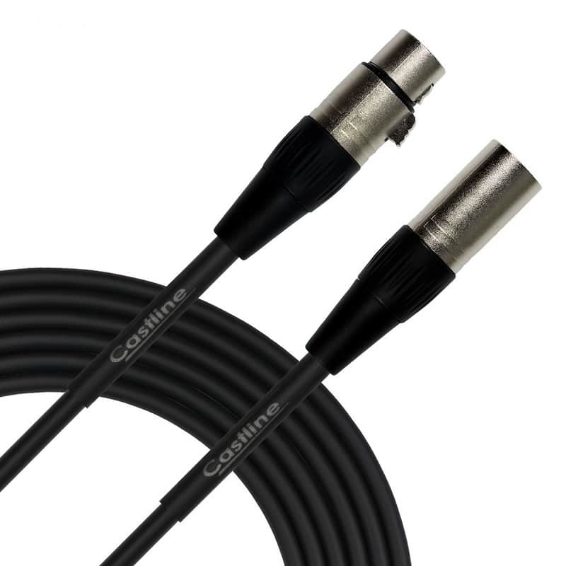 25 Ft Castline Silver XLR Microphone Cable Mogami 2582 image 1
