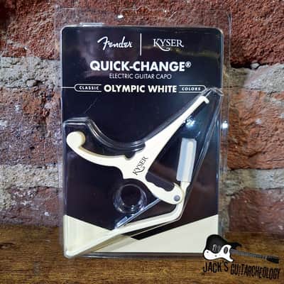 Kyser Fender Quick-Change Electric Guitar Capo - Olympic White