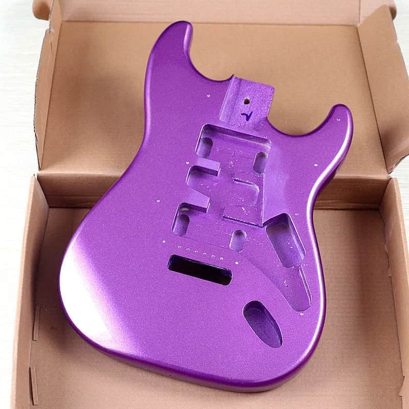 Metallic Purple Guitar Poplar Wood Strat Style Body image 1