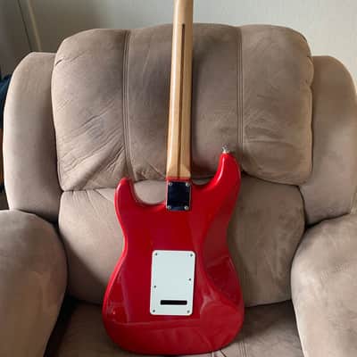 Fender Standard Stratocaster with Vintage Tremolo, Maple Fretboard 1991 - 1997 - Crimson Red Metallic image 8