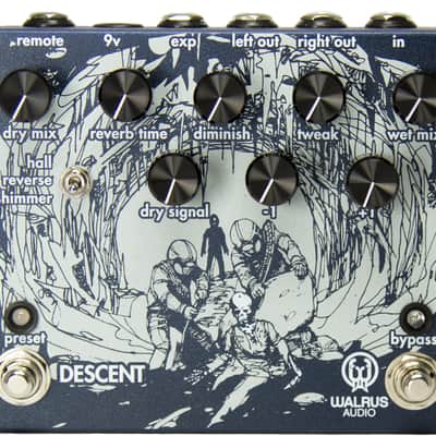 Walrus Audio Descent Reverb / Octave Machine 2015 - 2025 - Blue image 1