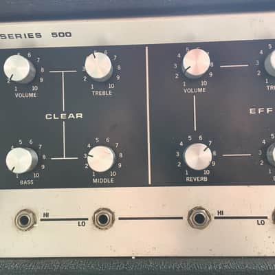 EXTREMELY RARE early 1970's Peavey VULCAN "Series 500 Module" guitar/bass amp image 2