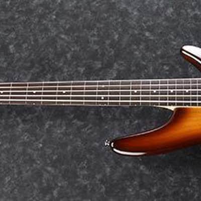 Ibanez Standard SR375EFBBT 5 String Fretless Electric Bass Brown Burst image 4