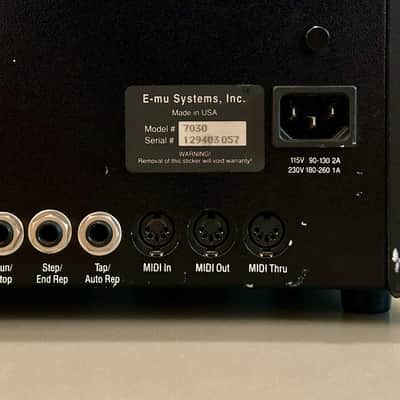 E-MU Systems SP-1200 8-Voice Drum Sampler 1994 - Black image 6