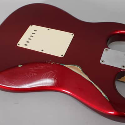 2002 Fender Custom Shop 1960 Stratocaster Candy Apple Red Relic w/OHSC image 15