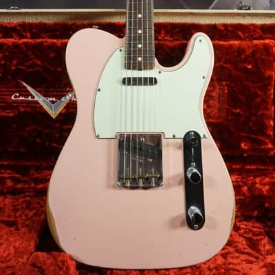 2019 Fender Custom Shop Limited Edition NAMM ‘63 Telecaster Relic Shell Pink Matching Headstock | 1-of-1 Custom Color Spec image 1