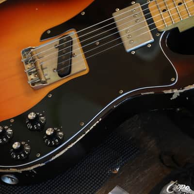 2018 K-Line Truxton '72 Ash Lollar's Electric Guitar Sunburst + COA OHSC image 6