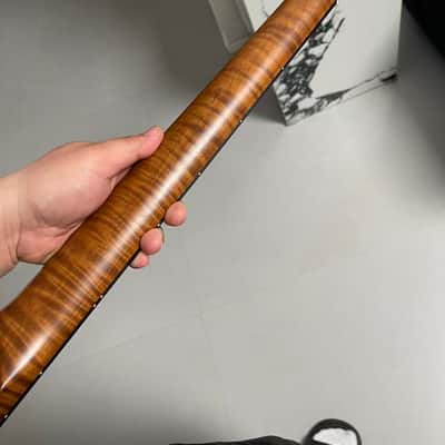 4a Round End stainless steel 22frets Roasted flame Maple guitar neck 25.5inch hole 10mm Satin Rosewood fingerboard ,4A Bone nut Stainless steel 22fret satin Roasted Flame Maple electric guitar neck image 6