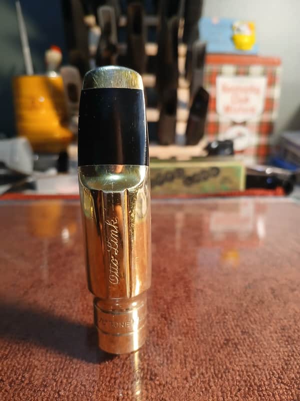 Otto Link Early Babbitt Super Tone Master 5* Metal Alto Mouthpiece - Gold Plated Brass image 1