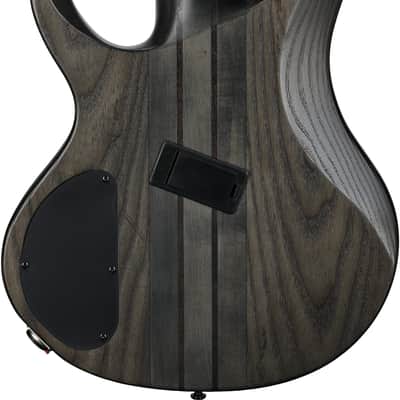 Ibanez BTB805MS Multi Scale Bass Guitar (with Case), Transparent Gray image 7