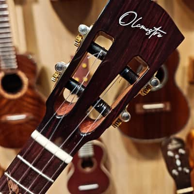olamestre custom curly redwood & acacia tenor ukulele image 7