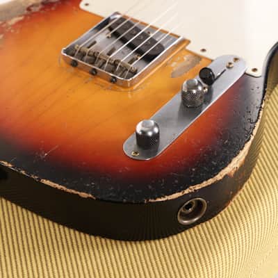 Fender Custom Shop 1955 Telecaster Masterbuilt Andy Hicks Heavy Relic 2-Tone Sunburst image 11