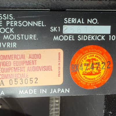 Fender Sidekick 10 10-Watt 1x6" 1983 - 1985 - Silver Fender Logo image 3