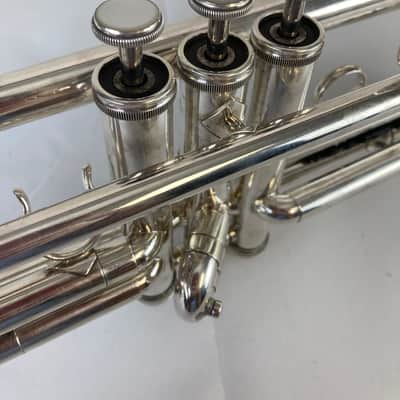 Getzen Eterna 700 Bb Trumpet – Silver Plated – USA Made – Great Step-Up Horn – w/ Case – Serviced SM#3225 image 8