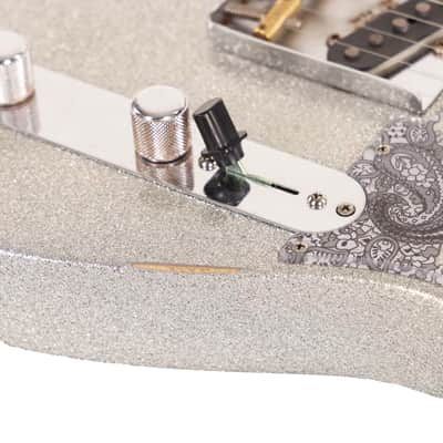 Fender Road Worn Brad Paisley Telecaster Silver Sparkle image 9