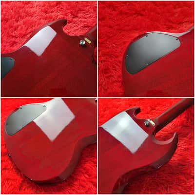 Samick SG-1P (SG Jr. Junior) 1989-1990 - Cherry - Set Neck With Long Tenon - Made in Korea MIK image 12