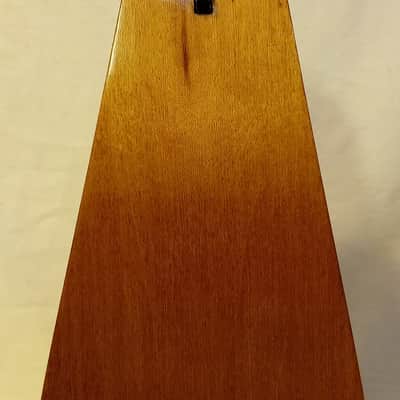 Fully Restored Vintage Seth Thomas Metronome No 10 Mid 1970s Birdseye Golden Maple, Serviced, Solid Brass Trim image 4