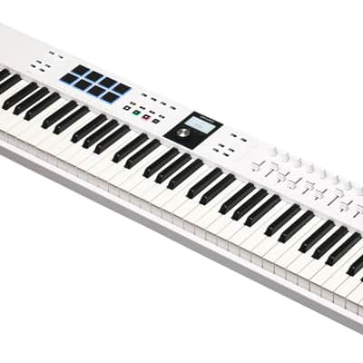 Arturia KeyLab Essential 88 mk3 — 88 key USB MIDI Controller Keyboard with Analog Lab V Software Included, White image 3