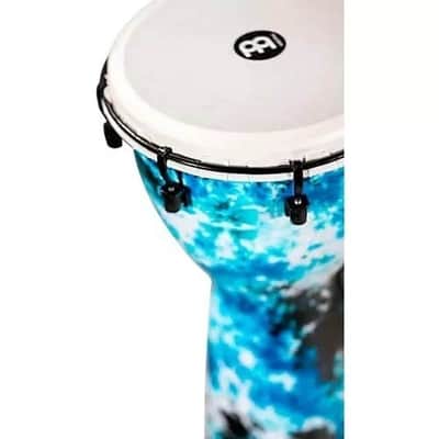 Meinl Percussion Alpine Series Djembe - Galactic Blue Tie Dye image 3