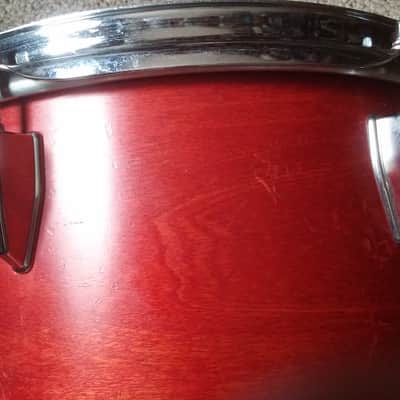 VINTAGE Tama Royalstar 12 x 11  Rack Tom 70s 80s RED MAHOGANY JAPAN Projects Popcorn Snare Shallow or Concert TOM image 16
