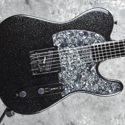 Custom Pre-order! Telecaster HH Metallic Black Sparkle Flake 4-Way Coil Split image 2