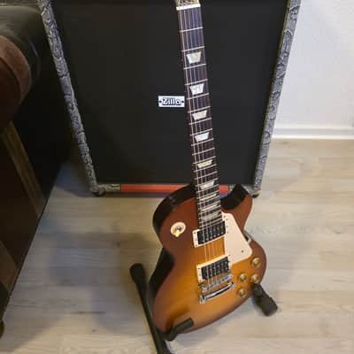 Gibson Les Paul '50s Tribute Vintage Satin Honey Iced Tea Burst image 7