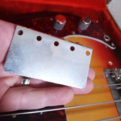 VINTAGE 1963 PRE-CBS FENDER BASS BRIDGE - JAZZ, PRECISION w/  SCREWS (read description).   image 10